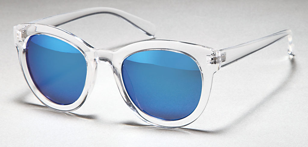 Sonnenbrille mit mirrored with verspiegelten Gläsernensunglasses glasses