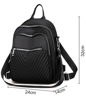 Rucksack für Damen in schwarz