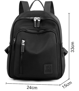 Rucksack für Damen in schwarz