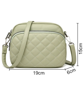 Handtasche aus Polyurethanfür Damen in hellmint