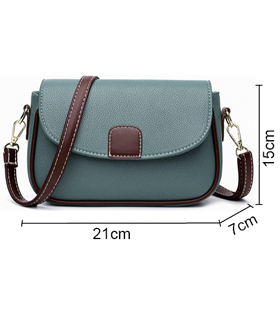 Handtasche aus Polyurethanfür Damen in jeansblau