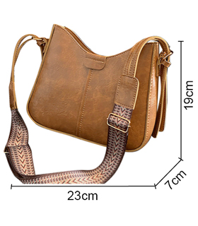 Handtasche aus Polyurethanfür Damen in hellcamel